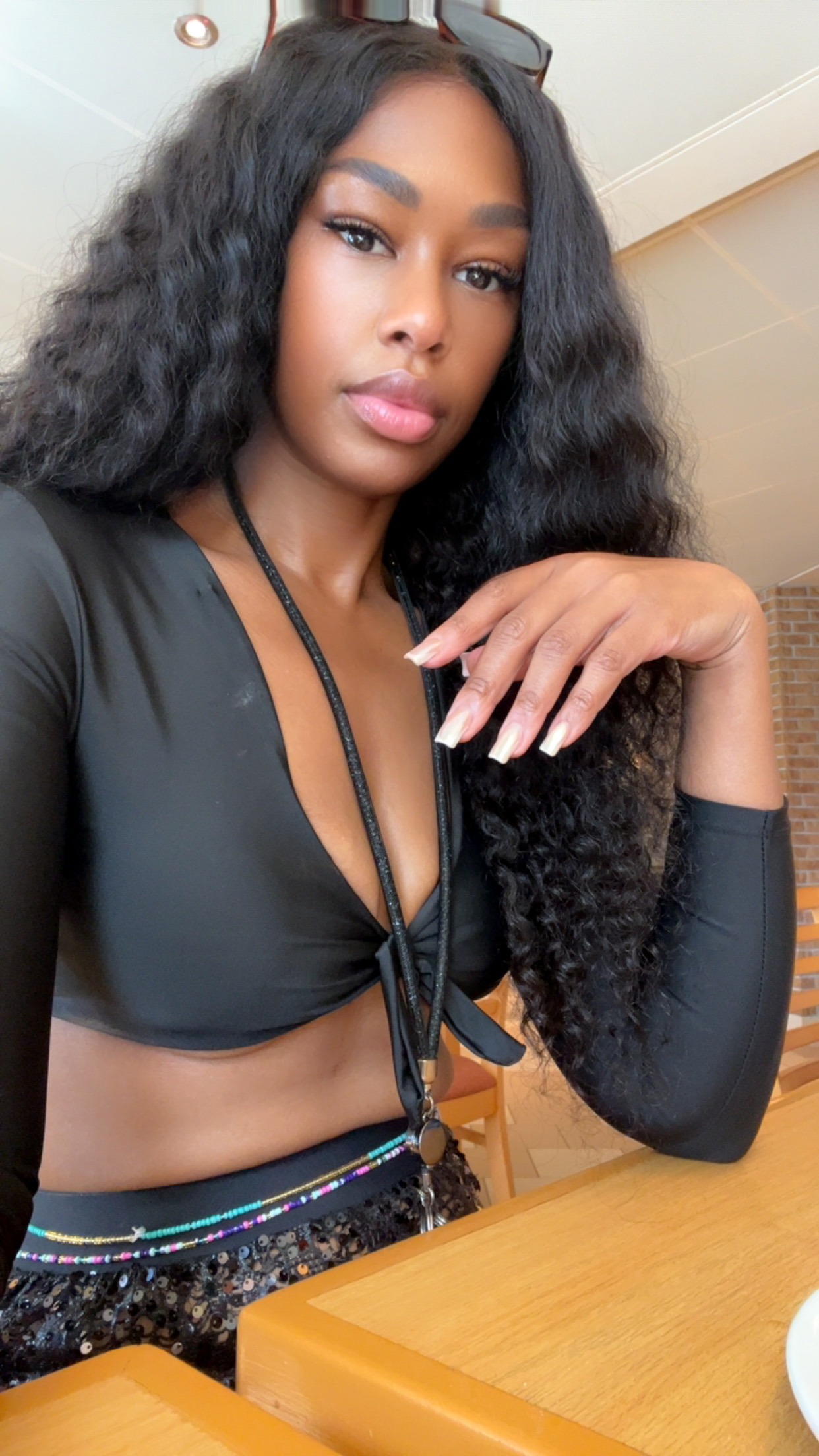 ISEE Invisi Draw-strings Deep Wave 13x6 HD Full Lace Frontal Pre-Cut Pre-Plucked Natural Hairline Wear Go Wig