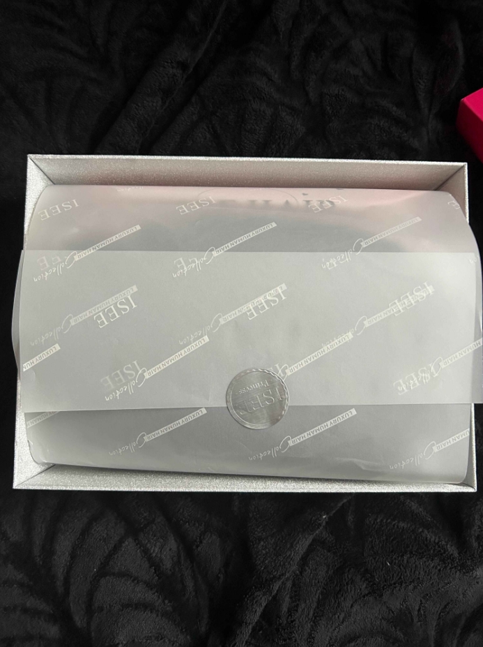 ISEE Brown Color Layered Cut Straight Wear Go Glueless Wig Pre-Cut Lace Closure Wig