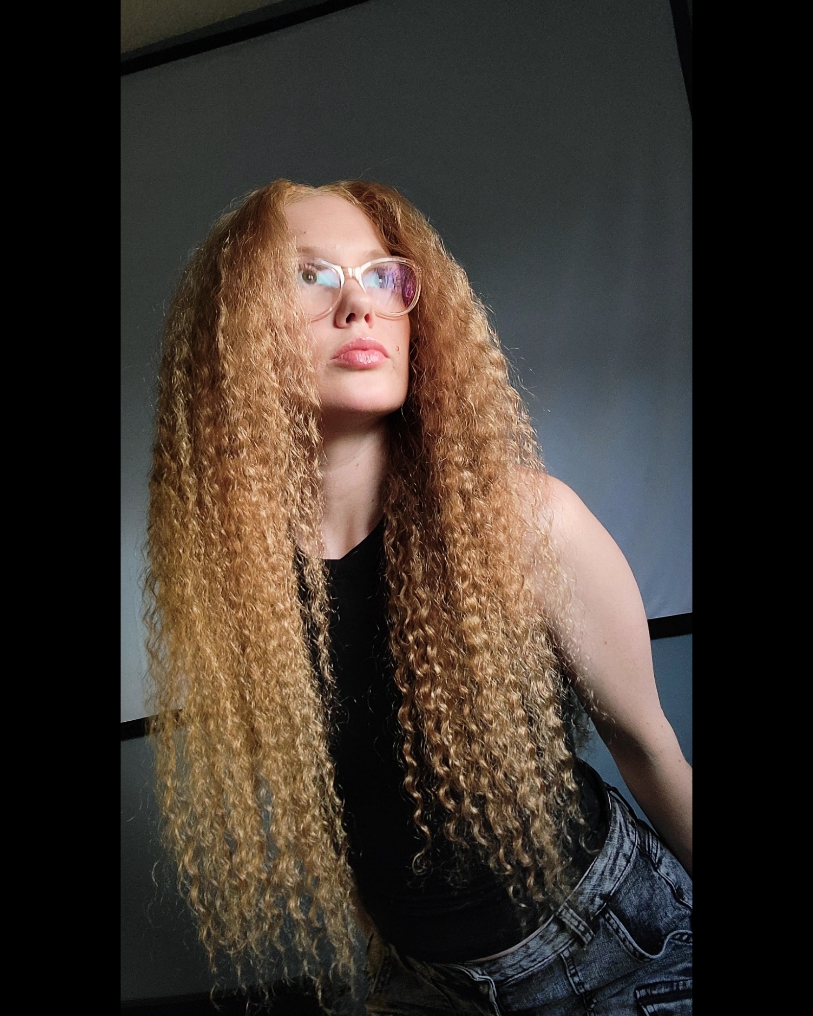 ISEE Wear Go Deep Curly Honey Blonde #27 Color Wigs Pre-Cut Glueless Lace Wig