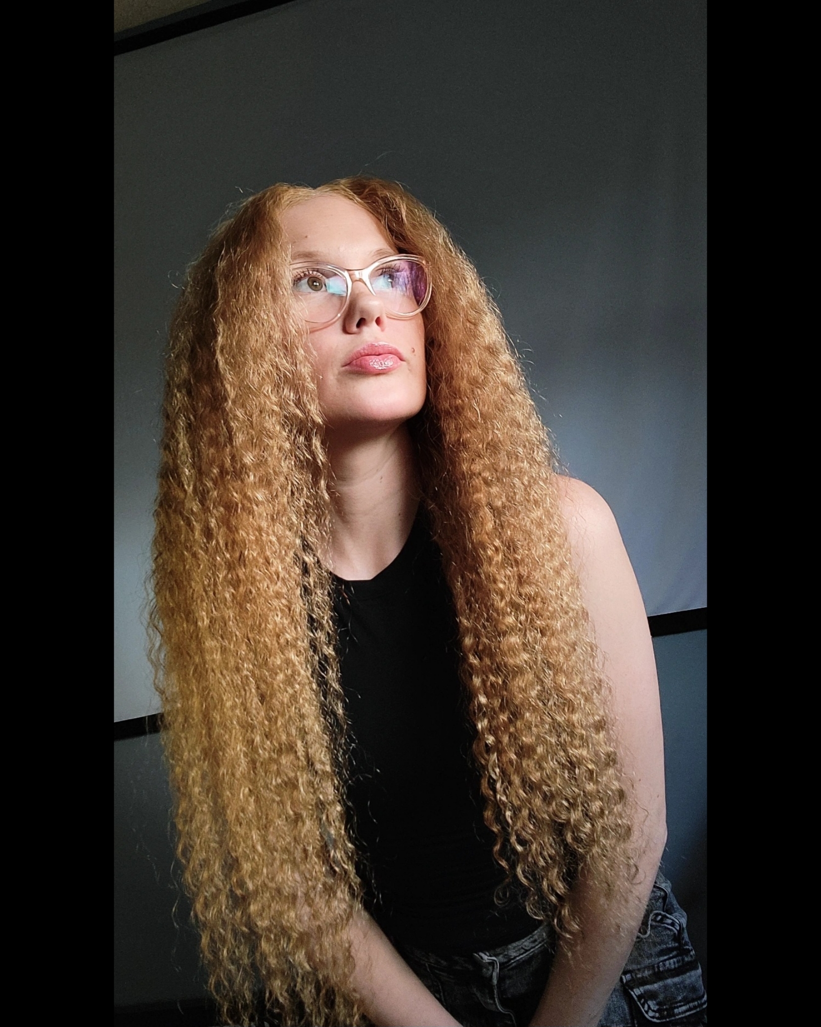 ISEE Wear Go Deep Curly Honey Blonde #27 Color Wigs Pre-Cut Glueless Lace Wig