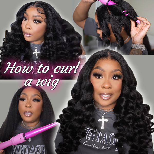 how to curl a wig