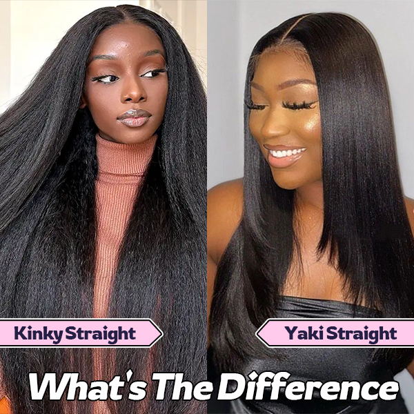 kinky straight hair vs yaki straight hair