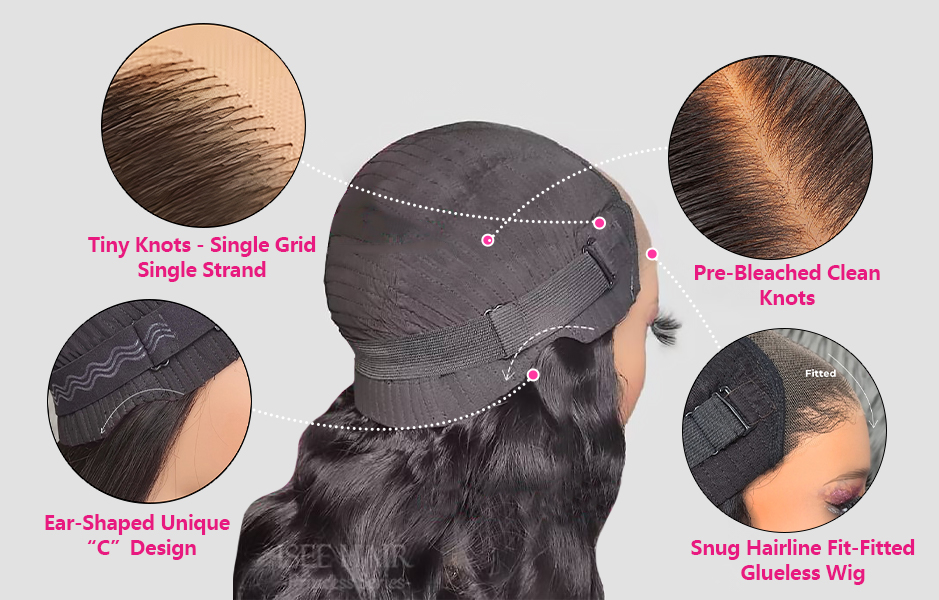 Simple Steps To Apply Glueless Lace Wigs/glueless Wig Cap