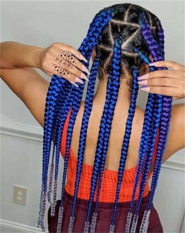 Knotless Braids With Beads Hairstyles