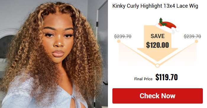 Kinky Curly Highlight 13x4 Lace Wig