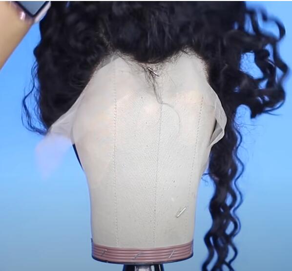 How to Make A Wig pin down a lace frontal