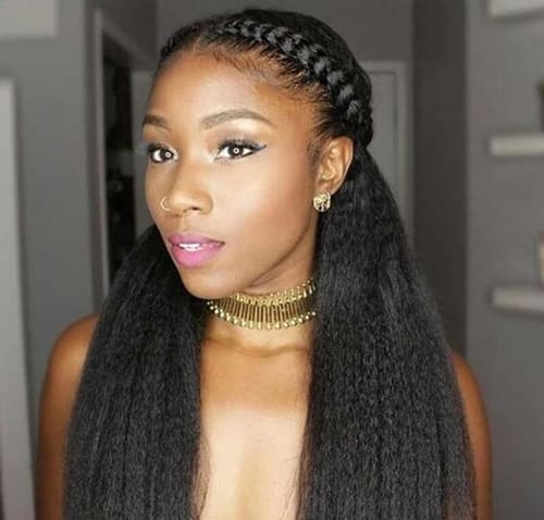 Cute straight hairstyles outlet for black girls