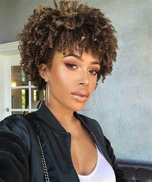 Wash and Go hairstyle for black women