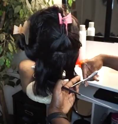 how to cut wig into bob