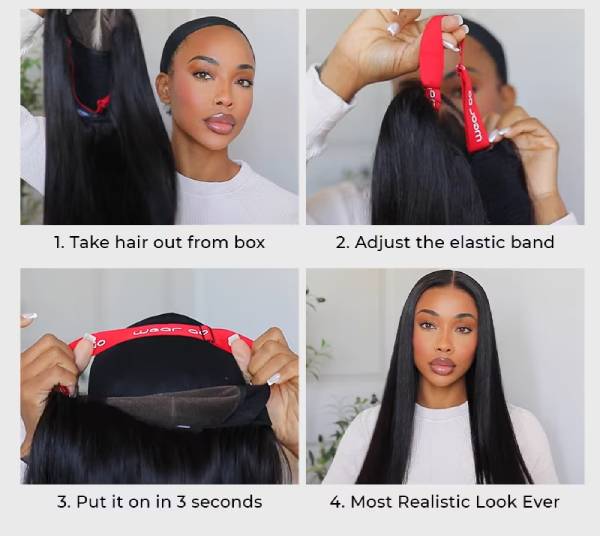 how to install and style a glueless lace front wig
