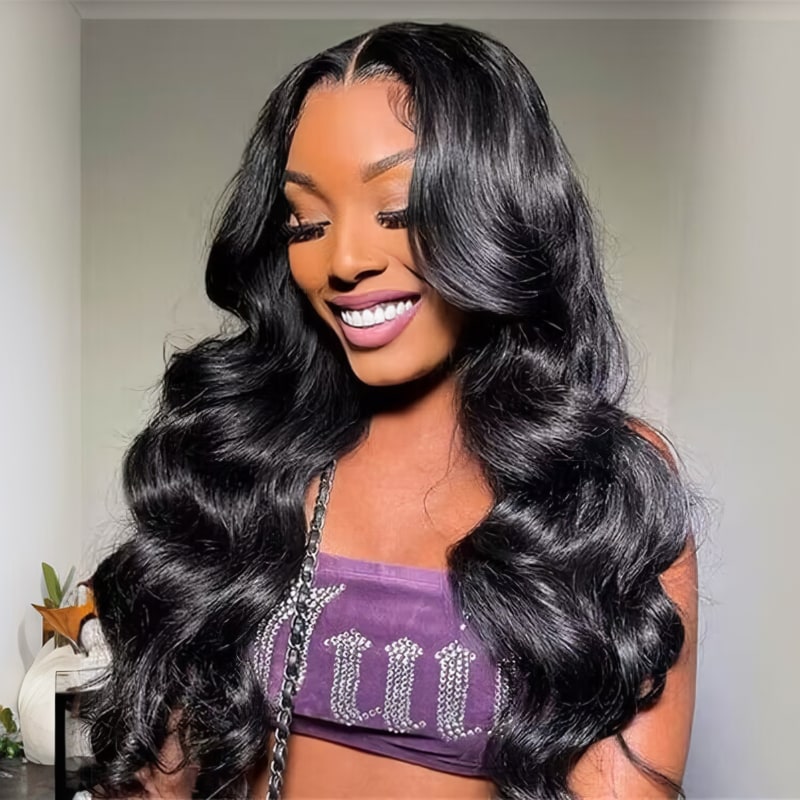 Releek Glueless Deep Wave Lace Frontal Wigs Deep Weave Lace Front wigs Wet  and Wave Wigs for Black Women Human Hair Lace Frontal Wigs with Baby Hair